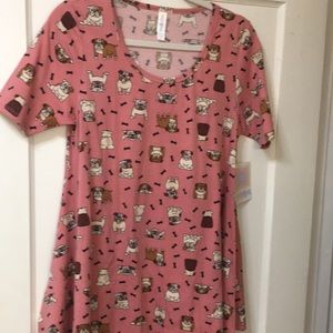 Nwt Lularoe perfect t small English bulldogs